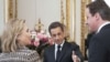 Președintele francez Nicolas Sarkozy, premierul britanic David Cameron și Secretarul de stat american Hillary Clinton 