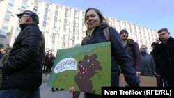 La o acțiune în sprijinul lui Aleksei Navalnîi la Moscova