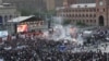 Armenia - Gas balloons blow up during the Republican Party's pre-eleciton rally in Yerevan's Republic square, 4May2012.