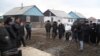 Поминальное мероприятие - 100 дней трагическим событиям в Жанаозене. Астана, поселок Ондирис. 24 марта 2012 года. 