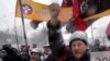 Protesters at the Russian Embassy in Kyiv as the gas crisis loomed