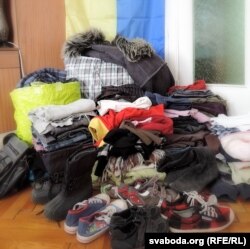 Гуманітарная дапамога, сабраная гарадзенцамі для ўцекачоў з Данбасу