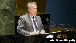 Serhiy Kyslytsya, permanent representative of Ukraine to the United Nations (file photo)