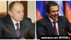 Сейран Оганян (слева) и Гагик Царукян