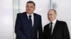 Russian President Vladimir Putin (right) with Republika Srpska leader Milorad Dodik in Kazan, Russia, on February 21