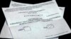 Armenia - A ballot cast in a constitutional referendum, Yerevan, 6Dec2015.