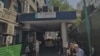 Intrarea B a Spitalului Floreasca. Pe aici are loc accesul spre Centrul pentru Arși de la etajul 3. 