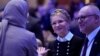 Former Ukrainian Prime Minister Yulia Tymoshenko (center) attends the National Prayer Breakfast in Washington, D.C., on February 8.
