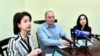 Երևանի ավագանու «Երկիր Ծիրանի» խմբակցության անդամ Սոնա Աղեկյանը (ձ), կուսակցության փոխնախագահ Կարապետ Աղաջանյանը, և խմբակցության անդամ Մարինա Խաչատրյանը: 