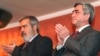 Armenia - President Serzh Sarkisian (R) and Hrant Markarian attend a concert in Yerevan organized by the Armenian Revolutionary Federation, 13Dec2010.