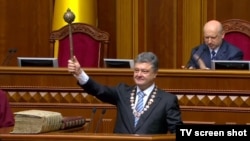 Президент України Петро Порошенко під час інавгурації, Київ, 7 червня 2014 року