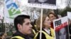 UK -- London, World action day in support of jailed Iranian trade unionist 03/06/08
