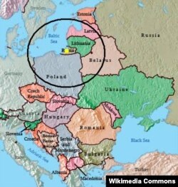 Дальність дії ракет російських комплексів «Іскандер-М», у разі їх розміщення в Калінінградській області