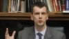Russia - Russian billionaire Mikhail Prokhorov gestures during a news conference in Moscow, 14Sep2011