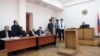 Armenia - A court hearing in the trial of three men charged in the January 31 shooting attack on presidential candidate Paruyr Hayrikian, Yerevan, 20May2013.