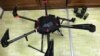 Catched drone at the border between Lithuania and Belarus