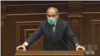 Prime Minister Nikol Pashinian speaks at the National Assembly on May 27