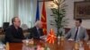 Медијаторот Метју Нимиц со премиерот Никола Груевски и министерот за надворешни работи Антонио Милошоски 