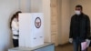 Nagorno-Karabakh -- A polling station in Stepanakert, March 31, 2020.