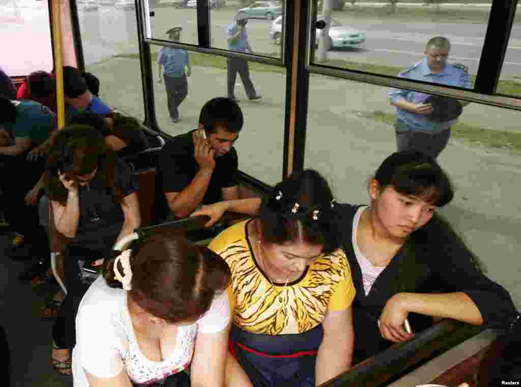 Many of those detained in the summertime raids were Central Asians, who make up the majority of Russia's CIS migrant workers. Many Uzbek, Tajik, and Kyrgyz workers said they had been detained despite having legal status, and had been subjected to beatings, starvation, and extortion.