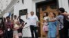 Andrei Năstase și Maia Sandu la protestele în curs la Chișinău