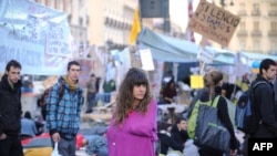Protestatari la Madrid