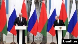 Բելառուսի և Ռուսաստանի նախագահներ Ալեքսանդր Լուկաշենկոն և Վլադիմիր Պուտինը, արխիվ: 