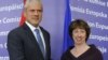 Predsednik Srbije Boris Tadić i visoka predstavnica EU Ketrin Ešton prije sastanka u Briselu 7. juna 2010. godine