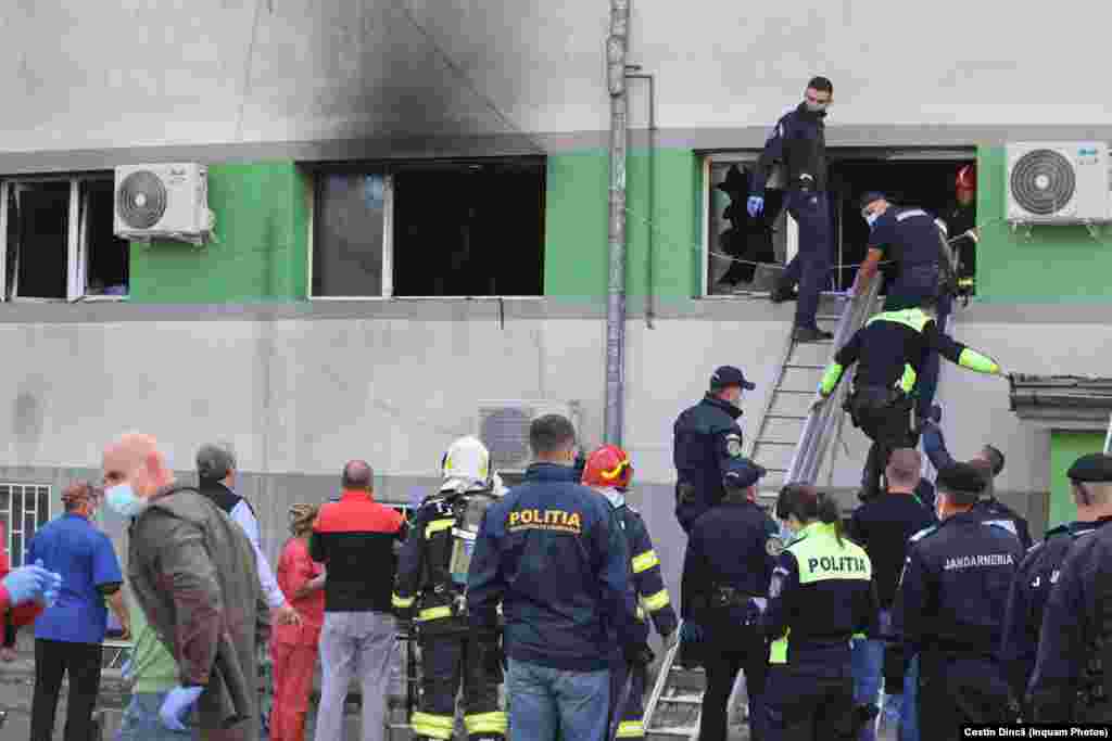 There was initial confusion about the number of victims, with local authorities reporting nine dead among the 10 patients in the unit treating serious COVID-19 cases. 