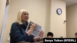 Азаматтық белсенді Санавар Закирова. 12 желтоқсан 2019 жыл.