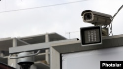 Armenia -- A speed camera placed in Yerevan, 10Jan2012.