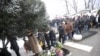 Članovi porodice i državni zvaničnici u Beogradu polažu cveće i vence na grob ubijenog srpskog premijera Zorana Đinđića, 12. mart 2010.
