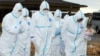 Жители японского города Окума, пострадавшего от аварии на "Фукусиме", предлагают безмолвные молитвы по погибшим людям. 11 марта 2012 года.