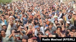 Members of a Pashtun clan in Jani Khel began their protest almost a month ago after a tribal elder was shot dead.
