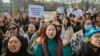 В Бишкеке еще раз сказали #нетнасилию. Как прошел повторный марш