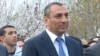 Armenia - Samvel Aleksanian, a businessman and parliament deputy, attends an election campaign rally in Yerevan's Malatia-Sebastia district, 16Apr2012.