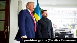 Прэзыдэнты ЗША і Ўкраіны ў Вашынгтоне. 18 жніўня. 