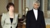 Eýranyň ýadro edarasynyň baştutany Saeed Jalili (sagda) we ÝB-niň daşary syýasat edarasynyň başlygy Katrin Aşton, Istanbulda, 21-nji ýanwar, 2011.