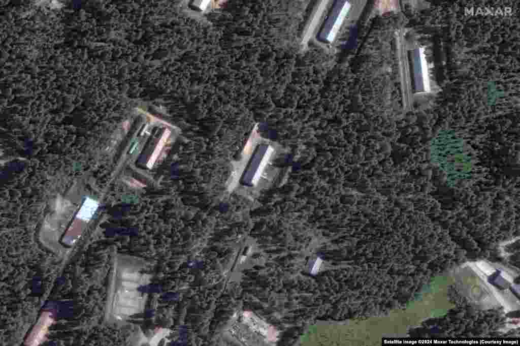 Buildings within the Toropets site that had probably already been selected as targets by Ukraine when this September 7 photo was taken. 