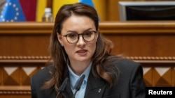 Ukrainian Prime Minister Yulia Svyrydenko (file photo)