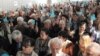На конференции оппозиционной партии «Алга» по инициативе референдума с требованием по отставке президента Казахстана Нурсултана Назарбаева. Алматы, 25 сентября 2010 года.