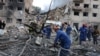 UKRAINE -- Consequences of the Russian attack on Kyiv. June 17, 2025