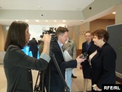 Прем’єр-міністр головуючої в ЄС Латвії Лаймдота Страуюма. Рига, 20 травня 2015 року