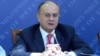 Armenia - Defense Minister Seyran Ohanian at a press conference in Yerevan, 18Jan2013.
