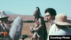На съемках фильма «Саякбай».