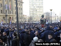 Protest policajaca, 26. decembar 2011.