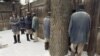 Пациенты спецотделения Казанской психиатрической больницы. 1994 год