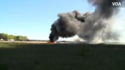 Ukrainian Military Helicopter Explodes After Attack