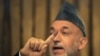 Afghanistan - President Hamid Karzai addresses a press conference at the Presidential Palace in Kabul, 20Aug2009