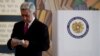 Armenia - President Serzh Sarkisian is about to cast a ballot in a presidential election, Yerevan, 18Feb2013.